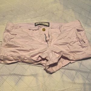 Abercrombie tan short shorts size 6